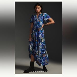 NWT Anthro Somerset Dress Sapphire Med